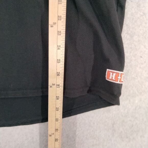 Harley Davidson Mens XL Black Orange Graphic Tshirt Short Sleeve Crew Neck - Picture 4 of 11
